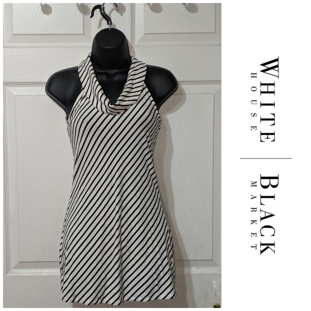 WHBM Striped Sleeveless Tank